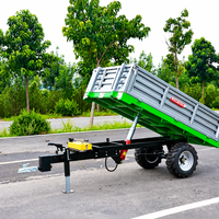 Mini-tracteur de haute qualité Zeyi, directement de l'usine, avec composants centraux à engrenages, et remorque basculante durable pour le transport agricole