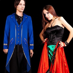 Mens Steampunk Coats Bordado Gótico Tailcoat Casaco Vitoriano Casaco Irlandês Renascimento Traje Medieval Roupas Frock Casaco - Product Image 4