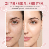 Masque facial bio-collagène transparent hydratant et nourrissant en profondeur pour une peau éclatante en une nuit