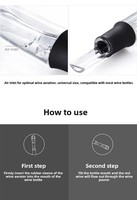 Décanteur aérateur rapide pour vin, verseur en acrylique de haute qualité, distributeur de vin à insérer directement dans la bouteille, design minimaliste, ustensiles à vin