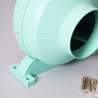 Ventilateur de ventilation en ligne silencieux de 6 pouces avec conception étanche pour salle de bain et cuisine, ventilateur centrifuge