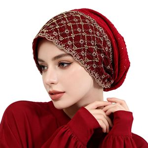 HZM-61293 Bonnets Chimio pour Femmes, Turbans Élastiques Extensibles, Chapeaux Doux pour le Cancer, Couvre-chefs, Écharpes et Bandeaux - Product Image 2