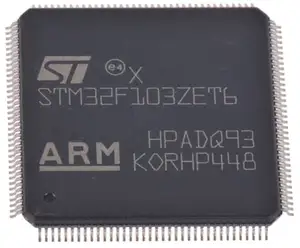 Componentes eletrônicos STM32F103ZET6 Microcontrolador ARM Cortex M3 de 32 bits 64kb RAM USB I2C SPI 144-Pin LQFP STM32F103ZET6