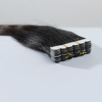 Extensions de cheveux humains brésiliens en gros, super double drawn, Remy, à bandes adhésives, qualité salon, doux et lisses, 24 mois