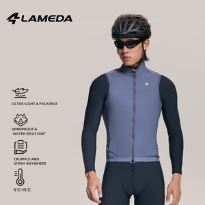 Gilet Termico Invernale LAMEDA per Ciclismo, Antivento, Foderato in Pile, Leggero, Design Riflettente per Ciclismo in Climi Freddi - Product Image 1