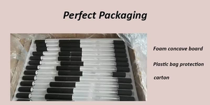 Tubes à gloss à lèvres vides, en plastique transparent, ronds, avec bouchons métalliques, pour emballage de maquillage des lèvres - Product Image 3