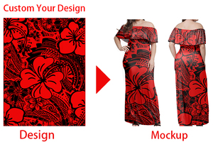 <span class=keywords><strong>Abito</strong></span> da donna <span class=keywords><strong>Vintage</strong></span> senza spalline in stile viola <span class=keywords><strong>rosso</strong></span> polinesiano con stampa tribale personalizzato Plus Size per festa Maxi <span class=keywords><strong>abito</strong></span> da donna - Product Image 3