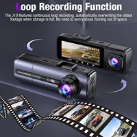 Haute définition 3 pouces 5.0G WiFi voiture Dash Cam 4K + 1080P + 1080P conduite enregistreur vidéo USB-C voiture DVR caméra enregistrement en boucle G-Sensor