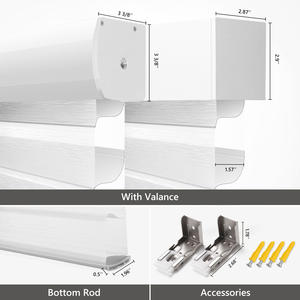 Stores motorisés intelligents ZSTARR Shangri-La à double voile, avec commande vocale, compatibles Alexa et <span class=keywords><strong>Google</strong></span> Home - Product Image 5