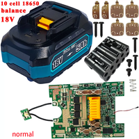 Kit de boîtier de batterie au lithium compatible avec Makita BL1830 BL1850 BL1860 BL1830B BL1850B BL1860B