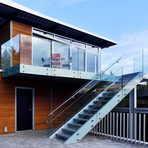 Extérieur fer marches d'<span class=keywords><strong>escalier</strong></span> en bois escaliers en métal <span class=keywords><strong>escalier</strong></span> <span class=keywords><strong>droit</strong></span> en acier - Product Image 2