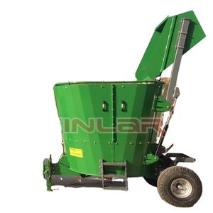 Mezcladora de Alimentos Arrastrada de Alta Calidad de 4m, Accionada por Toma de Fuerza del Tractor con Caja de Cambios, Puerta de Descarga Hidráulica de Carga Trasera, Alta Productividad - Product Image 1