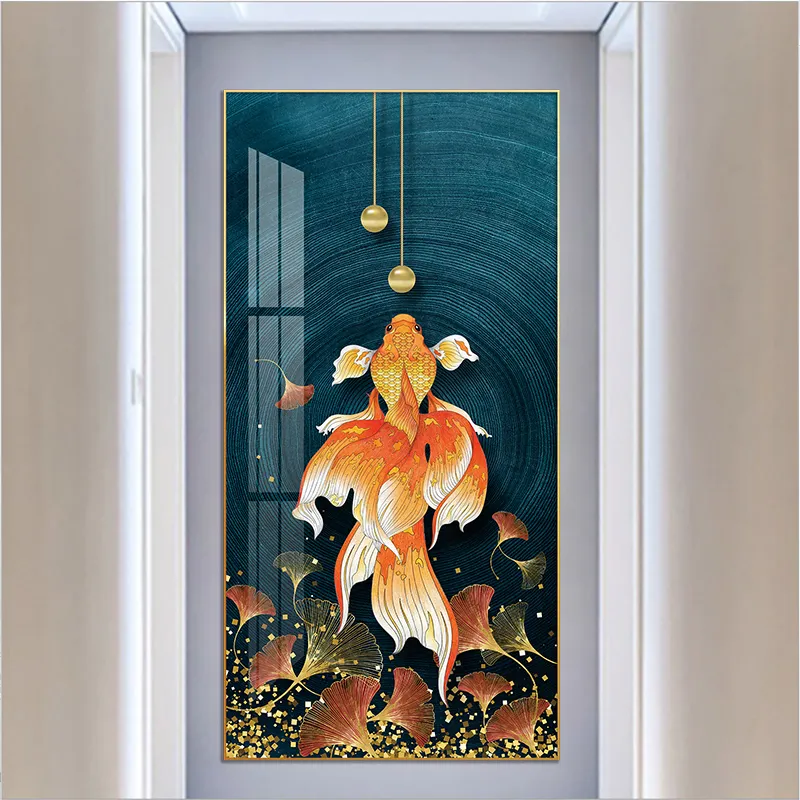 एक नारंगी कार्प के लिए चित्रों और दीवार कला घर सजावट पर समुद्र जीवन मछली पशु क्रिस्टल चीनी मिट्टी के बरतन पेंटिंग प्रिंट कैनवास और पोस्टर