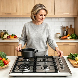 เตาแก๊สแบบกระจก 4 หัวเตา ประสิทธิภาพสูง ประหยัดพลังงาน ทนทาน กันน้ำ ใช้ได้กับรถบ้านและโรงแรม รับประกัน 1 ปี - Product Image 1