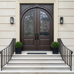 Portes <span class=keywords><strong>sur</strong></span> <span class=keywords><strong>mesure</strong></span> haut de gamme abordables, spécifiquement conçues pour le marché nord-américain, <span class=keywords><strong>porte</strong></span> <span class=keywords><strong>d</strong></span>'<span class=keywords><strong>entrée</strong></span> de sécurité en fer chinois de qualité NFRC - Product Image 3