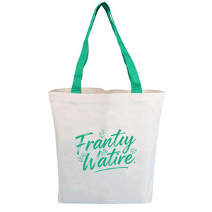 Borsa della spesa Premium in <span class=keywords><strong>cotone</strong></span> <span class=keywords><strong>Bio</strong></span>-<span class=keywords><strong>cotone</strong></span> 100% riciclato e riutilizzabile con vendita calda - Product Image 1