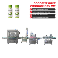 Machine de production intégrée entièrement automatique pour l'eau de coco, avec remplissage, bouchage et étiquetage, à commande conviviale et personnalisable en usine