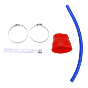 Kit de inicio de admisión Tubo de aluminio de admisión de aire frío 76mm 3,0 pulgadas Conducto de admisión de automóvil Sistemas universales de manguera de tubo de turbina Turbo - Product Image 6