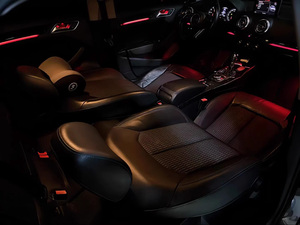 SJC Upgrade - Éclairage ambiant RGB pour voiture 64 couleurs pour <span class=keywords><strong>Audi</strong></span> <span class=keywords><strong>A3</strong></span>/S3 V8 2013-2017 - Éclairage intérieur - Accessoires décoratifs LED pour voiture - Product Image 4