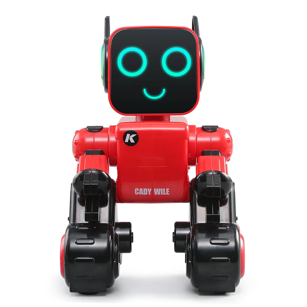 Venda quente 2.4G controle remoto programável inteligente robô interativo brinquedo controle de voz Cady Wile interação robô