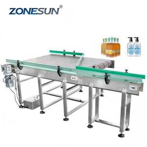 ZONESUN, posicionador de botellas de plástico redondo automático, mesa de acumulación de botellas de vidrio, transportador de clasificación, máquina de alimentación giratoria - Product Image 1