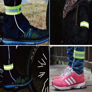 Bande réfléchissante haute visibilité pour cheville et poignet, avec clip, pour cyclisme, course à pied et sports nocturnes - Product Image 4