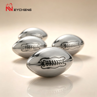 Glaçons réutilisables en acier inoxydable 304 en forme de ballon de rugby pour refroidir le vin et le whisky – Idéal pour les soirées et les dîners