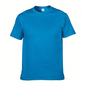Custom Made Cheap ODM&OEM Men's Casual Slim Fit Short Sleeve <b>T</b>-Shirt Men With Print logo 210 280 Gsm Cotton - Product Image 5