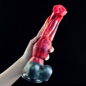 Faak 25 cm Fire Dragon Huge Penis G- Spot Realistic Soft Liquid Silicone Animal <b>Dildo</b> Sex Toys for Women Lesbian - Product Image 3