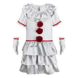 Multiple Styles Creepy Clown <span class=keywords><strong>Pennywise</strong></span> <span class=keywords><strong>Costume</strong></span> Adultes Enfants Mascarade Party Performance Dress up Effrayant Halloween Cosplay Outfit - Product Image 5