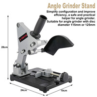Support pour meuleuse d'angle Support de coupe Support en aluminium Base en fer 100 -115 Coupe pour meuleuse d'angle