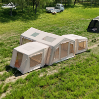 Carpa de Camping Resistente para Venta al por Mayor, Carpa Grande para Exteriores de Montaje Rápido con Cuatro Habitaciones, Refugio para Glamping, Proveedores de Campamentos