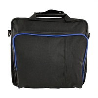 Sac d'accessoires pour console PS4/PS4 Slim/PS4 Pro, durable, portable, classique, grande capacité, en nylon, avec fermeture éclair, poignée et bandoulière