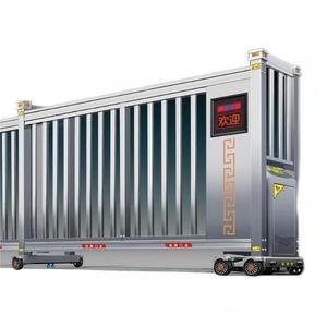 Porte coulissante automatique électrique, extension en acier inoxydable, utilisation scolaire, porte sans rail - Product Image 2
