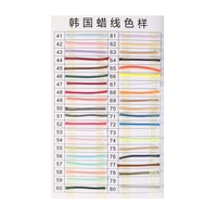 Cordon en satin de 1 mm, vente en gros de cordons cirés en stock, cordon en polyester ciré de 1 mm pour macramé