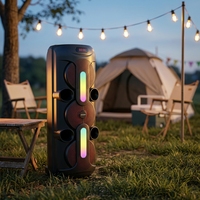 Altavoz Inalámbrico ABS-8301, HiFi Estéreo, Bajos Profundos, Sincronización TWS, Logotipo Personalizado de Fábrica, Entrega en 7 Días, Nombre BT Personalizado, Fiesta al Aire Libre