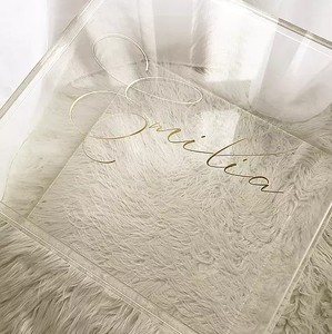 Hộp Trưng Bày Bằng Nhựa Lớn Ưa Thích Sang Trọng Tùy Chỉnh Có Nắp Hộp Đóng Gói Perspex Hộp Hình Lục Giác Acrylic Hộp Quà Cưới Bằng Acrylic Trong Suốt - Product Image 6