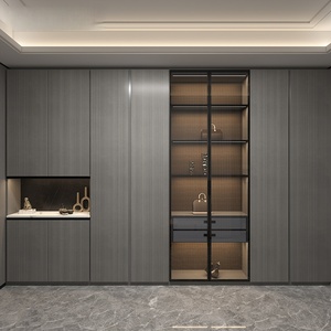Armadi in legno con ripostiglio camera da letto <span class=keywords><strong>armadio</strong></span> organizzatore <span class=keywords><strong>armadio</strong></span> personalizzato per la disposizione dei vestiti - Product Image 2