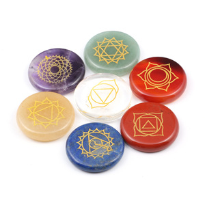 Cristal Agate Chakra Pierre Ensemble En Gros Coloré Énergie Pierre Sept Chakras Pierre Bouddhisme Naturel Feng Shui Décoration de La Maison - Product Image 6