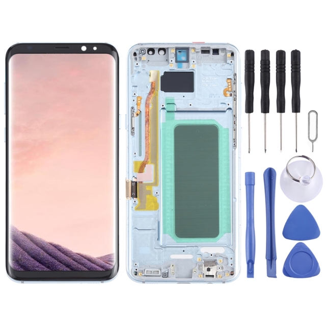 New Product OLED LCD Screen for Samsung Galaxy S8+ SM-G955 With Digitizer Full Assembly with Frame Lcd Screen Replace Display