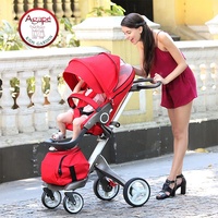 Poussette 4 en 1 moderne pour bébé, légère et pliable, système de voyage pour maman tendance, facile à transporter