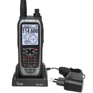 Radio émetteur-récepteur VHF aérien ICOM ICA25N IC-A25N avec GPS intégré et Bluetooth - Product Image 3