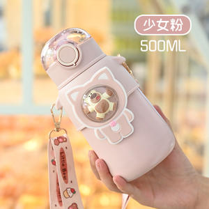 Bouteille d'eau isotherme à double paroi en acier inoxydable pour enfants, <span class=keywords><strong>2023</strong></span> ml, 500 Ins - Product Image 6