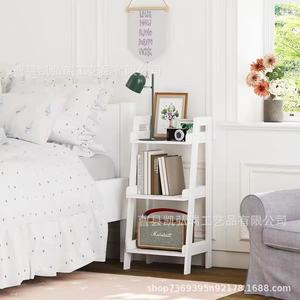 Wooden trapezoidal storage <b>shelf</b> for <b>bedroom</b>, living room, bathroom, multi-layer storage rack for sundries, study, wall-mounted - Product Image 2