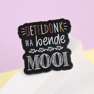 Oeteldonk WA bende <span class=keywords><strong>mooi</strong></span> Enamel โลหะเคลือบเข็มกลัดป้ายกระเป๋าเป้สะพายหลังเสื้อผ้าเครื่องประดับ DIY ของขวัญสำหรับเพื่อน - Product Image 4