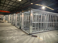 Maisons miniatures portables en acier extensibles 2025, dernières nouveautés, avec véranda et serres en verre, design européen