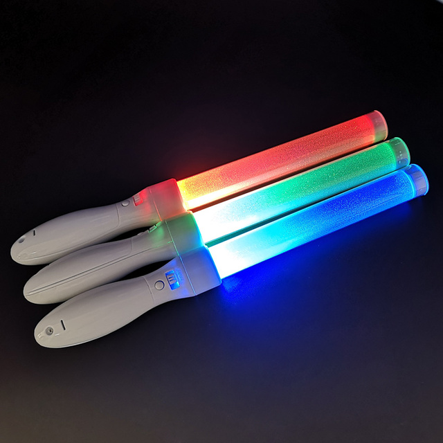 New Technology RGB 15 Colors Wireless Remote Control DMX 433MHZ 2.4G 1000m Range Outdoor Use AAA Battery Concert Light Stick