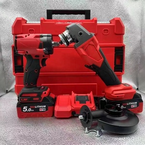 Household Brushless Angle Grinder Impact <strong>Wrench</strong> <strong>Combination</strong> <strong>Set</strong> Lithium Battery Brushless Power Tool <strong>Set</strong> - Product Image 3