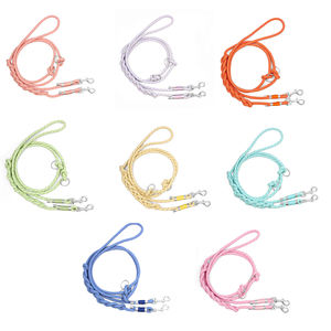 Guinzagli per animali domestici per cani all'ingrosso al guinzaglio cane con Logo riflettente di colore personalizzato per cani in Nylon corda moderna comoda guinzaglio a mani libere - Product Image 2