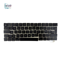 Nouvel ensemble de touches de remplacement SZ-Wisbuild pour clavier AZERTY français A1989 A1990, touches de clavier d'ordinateur portable rétroéclairées par LED